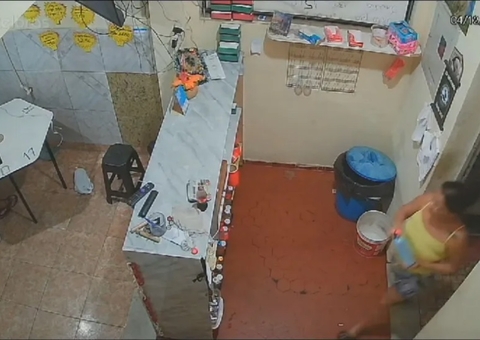 Vídeo mostra momento em que mulher atea fogo no marido; ele morreu