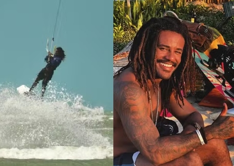 Atleta morre durante competição de kitesurf após linha enroscar no pescoço