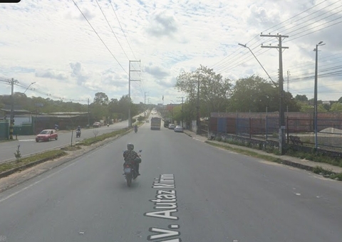 Obra altera trânsito na avenida Autaz Mirim, em Manaus