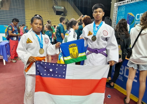 Judoca da etnia Yanomani do Amazonas é ouro nos JEBs em Maceió