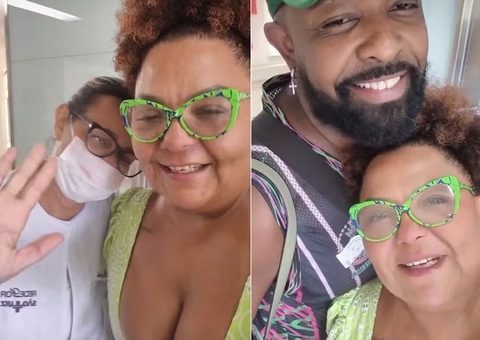 Esposa de Arlindo Cruz comemora alta do sambista e agradece namorado: 'meu parceiro'