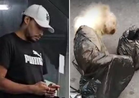 Homem que abandonou cães em sacos de lixo é preso ao tentar fugir de Manaus