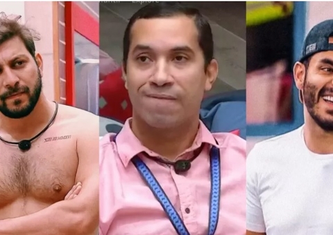 Caio, Gilberto e Rodolffo estão no décimo paredão do BBB 21