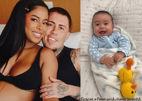 MC Daniel viaja sozinho com bebê e noiva desabafa: 'jamais posso proibir o pai'