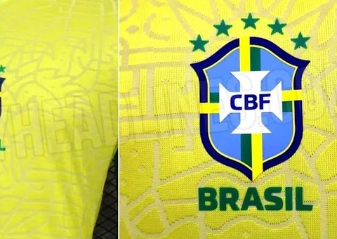 Escudo muda de posição no novo uniforme da Seleção; confira
