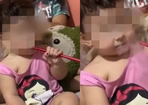 Adolescente filma bebê de 1 ano fumando narguilé e gera revolta na internet