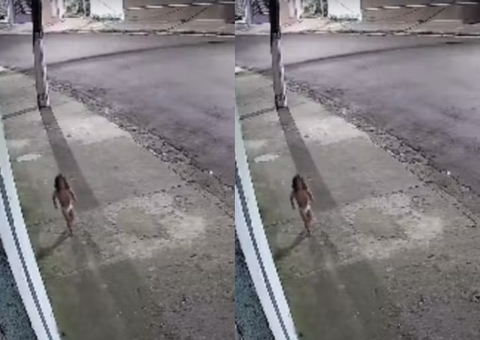 Criança de 3 anos é flagrada andando sozinha na rua após ser deixada pela mãe para ir a baile funk; vídeo
