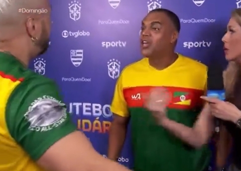 Belo e Denilson se encontram ao vivo na Globo após briga judicial de 20 anos