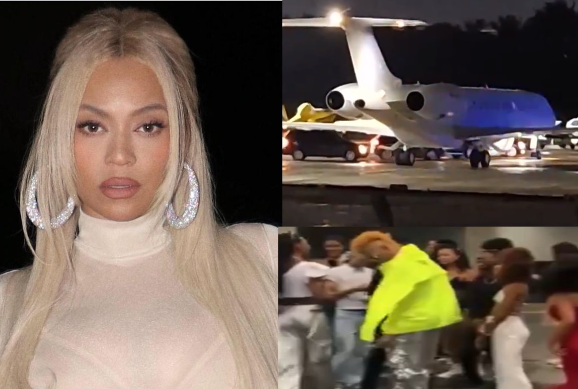 A espera de Beyoncé, multidão se aglomera em aeroporto de Salvador