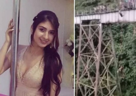 Jovem morre ao pular de bungee jumping na hora errada; vídeo impactante
