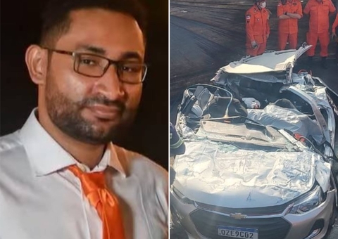 Família se despede de homem que morreu ao ter carro esmagado por carreta em Manaus