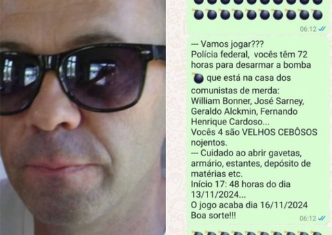 'Tiu França' deixou mensagem para PF com ameaças de novas explosões; veja prints