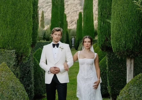 Millie Bobby Brown abre álbum de casamento com Jake Bongiovi; veja fotos