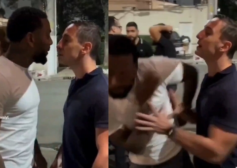 Nego do Borel e filho de Otávio Mesquita saem no tapa durante briga em bar; vídeo