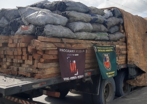 Homem é detido com madeira e carvão na AM-010