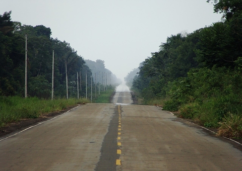 Motorista morre e 5 pessoas ficam feridas após carro bater de frente com caminhão na BR-319