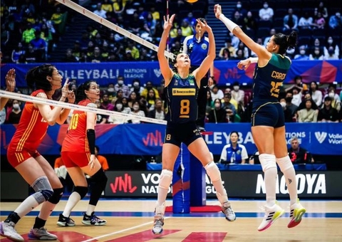 Brasil tropeça diante da China na estreia da Liga das Nações Feminina