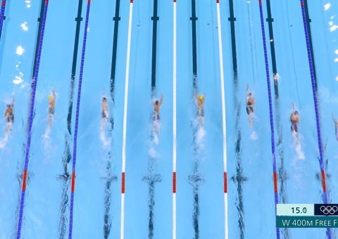 Mafê fica em 7º nos 400m livre feminino; Austrália leva o ouro 