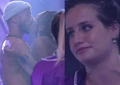 Vídeo: Bruna fica ‘fissurada’ em pegação de Alface e Sarah: 'gostosinho de ficar olhando'