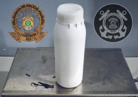 PF prende mulher que transportava mercúrio em barco para garimpo ilegal no Amazonas 