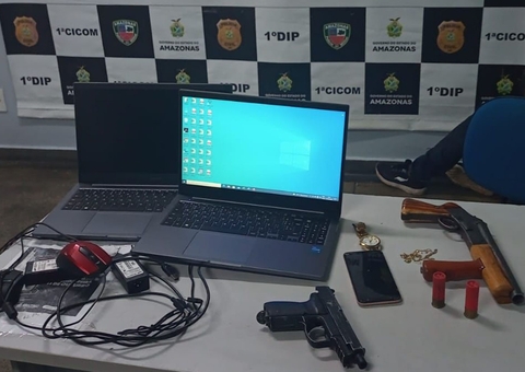 Assalto com reféns termina com vítima baleada e dois suspeitos presos em Manaus