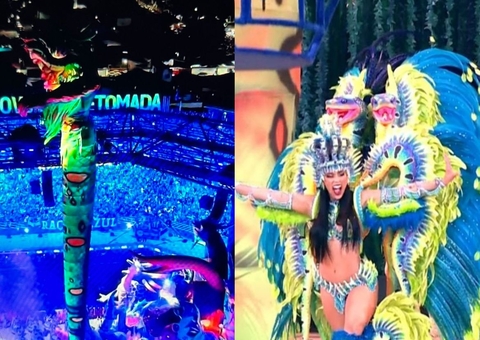 Cleise Simas brilha como "Sacaca Merandolino" e surpreende a galera azulada