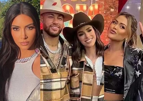 Neymar e namorada dão unfollow após Camila Loures 'shippar' jogador com Kim Kardashian