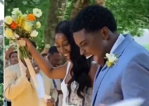 Ex-BBB Camilla de Lucas e Blecaute se casam em cerimônia de luxo no Rio