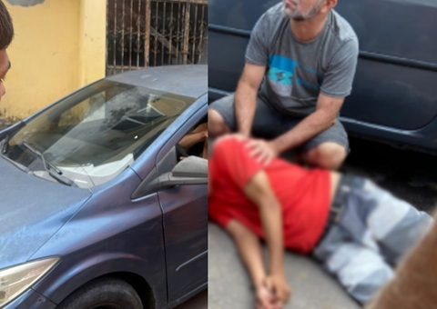 Homem atropela e espanca idoso que estava a caminho de padaria em Manaus