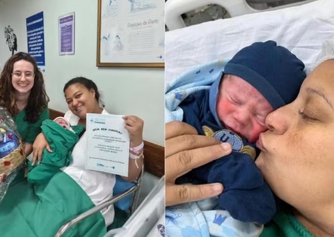 Primeiros minutos de 2026: dois bebês nascem quase ao mesmo tempo no Rio