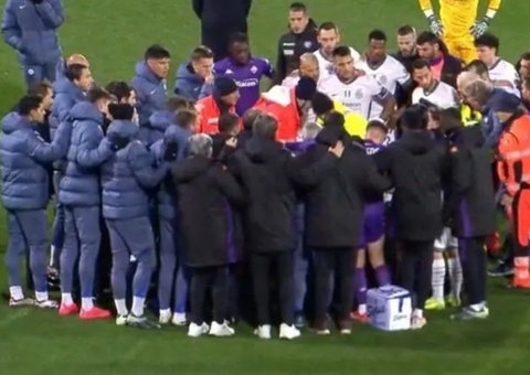 Bove, da Fiorentina, sofre mal súbito em jogo contra a Inter
