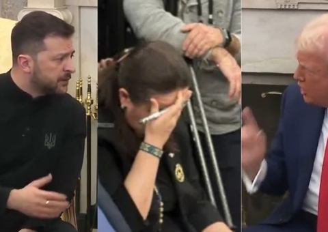 Vídeo mostra reação de embaixadora durante bate-boca entre Trump e Zelensky; veja