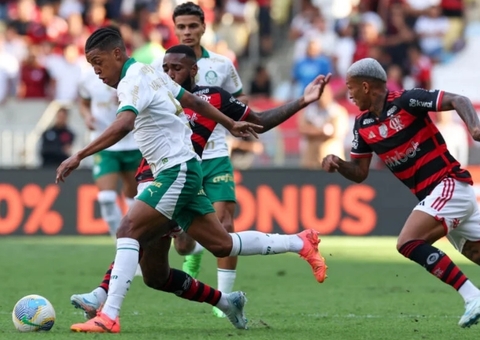 Com gol de joia, Palmeiras empata com Flamengo no Maracanã