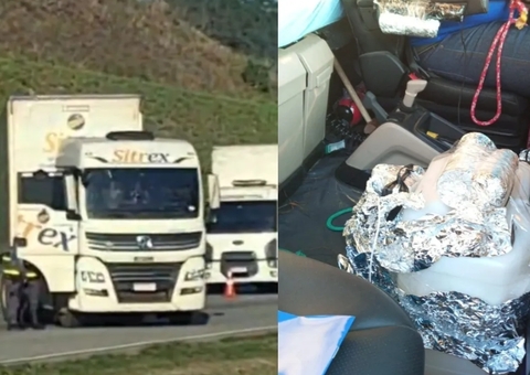 Motorista é amarrado dentro de carreta com supostas bombas caseiras em SP; vídeo