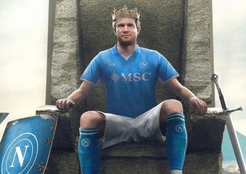 Napoli anuncia a contratação de Kevin De Bruyne: 'O Rei Kev está aqui'