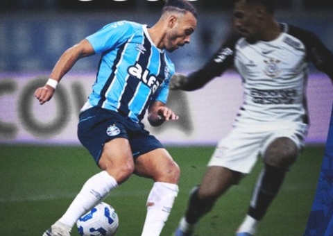 Em jogo de belos gols, Grêmio e Corinthians ficam no empate