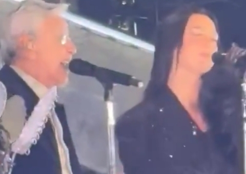 Dua Lipa recebe Carlinhos Brown e Caetano Veloso em show em São Paulo