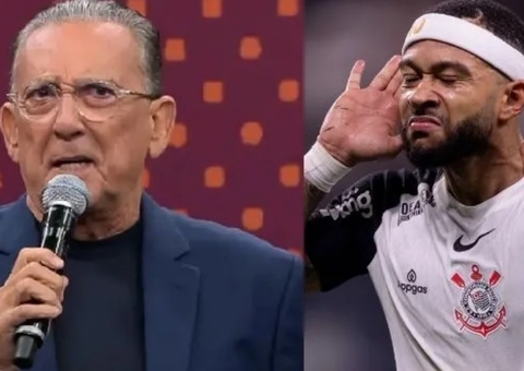 Galvão Bueno reage a lance de Memphis e detona: 'Bobão'