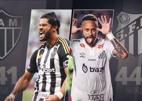 Santos x Atlético-MG: Neymar e Hulk se enfrentam pela 1º vez