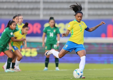 Com hat-trick de Kerolin, Brasil goleia Bolívia pela Copa América feminina