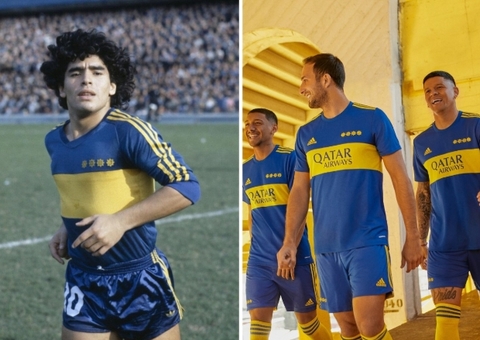 Revista elege camisa do Boca de Maradona como a mais bonita da história