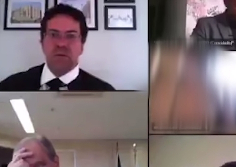 Advogado aparece sem roupa em sessão online do Tribunal de Justiça