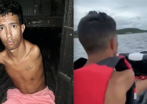 Vídeo: Após ser solto, homem sem braços aparece pilotando jet ski em Manaus