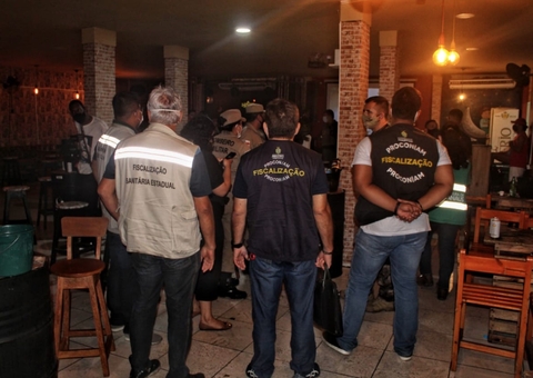 Bar com mais de 300 pessoas é fechado em Manaus