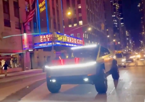 Carro Cybertruck da Tesla foi visto nas ruas de Nova Iorque