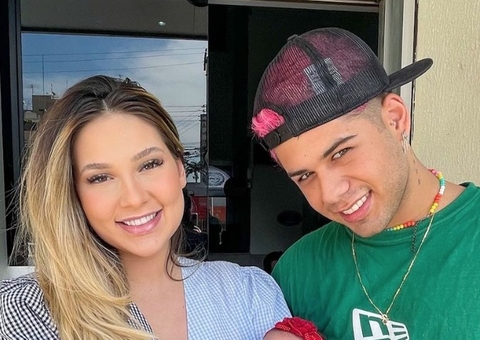 Virginia e Zé Felipe deixam maternidade com Maria Alice; veja foto