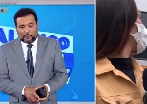 Geraldo Luís salva repórter de atropelamento ao vivo; veja
