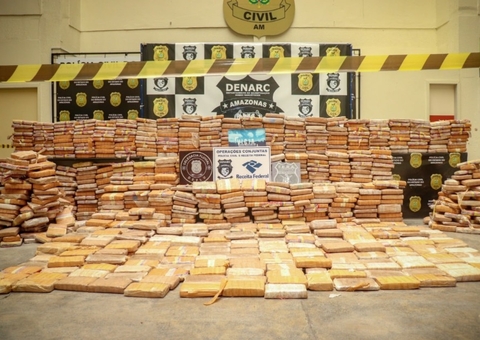 Mais de 17 toneladas de drogas foram apreendidas no Amazonas em cinco meses