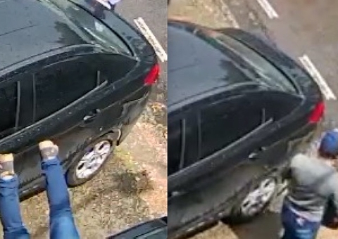 Vídeo: Homem é flagrado furtando veículo em plena luz do dia em Manaus 