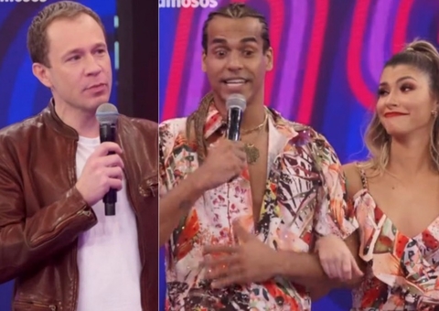 Marcello Melo Jr. faz homenagem a Faustão e é interrompido por Tiago Leifert